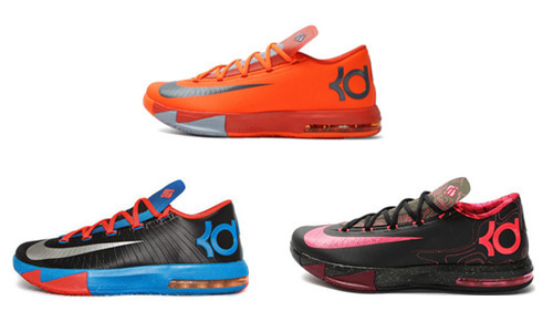 NIKE KD VI KD6 杜兰特篮球鞋 599424-006 004 599424-800