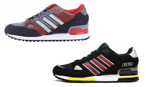 2014新款adidas 三叶草ZX750 陈冠希广告款跑鞋G96725/G96724-识货团购