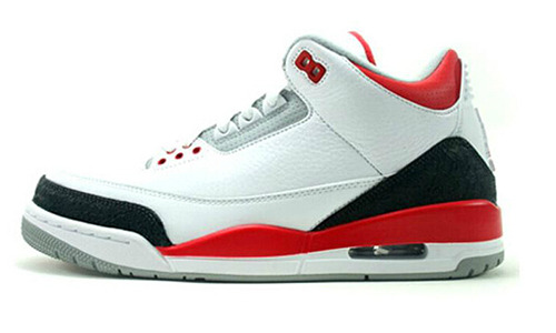 Air Jordan 3 Fire Red AJ3 白黑红136064-120