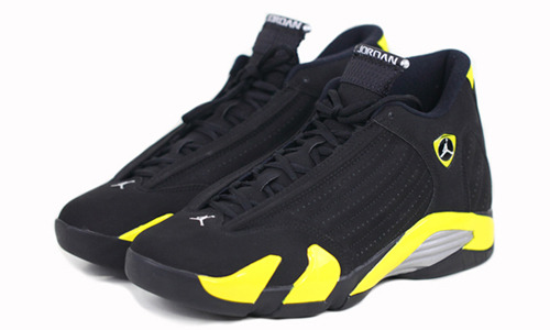 Air Jordan 14 Thunder 487471-070/487524-070 雷神黑黄男女鞋