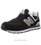 大码福利！新百伦New Balance M574经典男士跑鞋银黑色