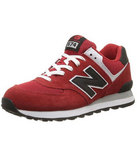 快抢！New Balance ML574复古休闲鞋 红黑配色