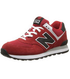又降价了！ New Balance ML574新百伦经典男士黑红跑步鞋