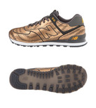 【识货可免费代购】New Balance 574 热带鱼系列 金色狮子鱼