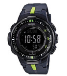 Casio PRW-3000-2CR Protrek三重感应6局电波登山表