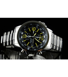 经典款！SEIKO 三眼计时太阳能男表