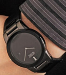 简约！Citizen AU1065-58E 光动能纯黑色手表