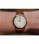 时尚休闲 Seiko精工男士银色光动能手表