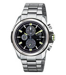 Citizen AR 2.0 时尚光动能三眼式男士不锈钢手表