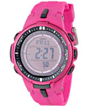 骚粉色！CASIO PRW-3000-4BCR太阳能三重感应登山表