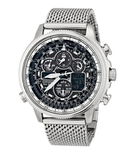 史低：CITIZEN 空鹰 JY8030-83E 光动能5局电波男表