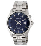 低价！Seiko SKA581 男士人动电能石英手表