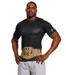 UA精品短袖！ Under Armour 男士 WWE 世界重量级冠军压缩衫