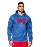 休闲款！Under Armour 抓绒大LOGO帽衫