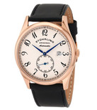 真皮好表！ 斯特灵男士Cuvette系列背透可视自动机械腕表