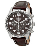 休闲经典！Seiko 精工SSC227男士光动能三眼计时手表