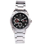 历史好价！卡西欧(CASIO)黑盘钢带防水运动石英手表