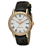 新低价！天梭 Tissot T0854103601300 玫瑰金色表壳真皮男表