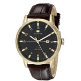 优质精选！汤米希尔费格 1710329 男士鳄鱼皮表带手表