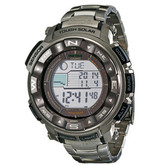 顶配户外表！卡西欧 PRW2500T-7CR 六局电波钛合金手表