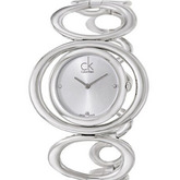 镶钻！CALVIN KLEIN 卡尔文 K1P23126优雅系列 石英女表