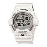 骚气纯白！CASIO/卡西欧 G-SHOCK太阳能LED炫背光男表