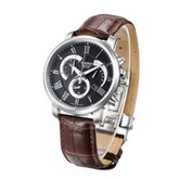 绅士风范！卡西欧手表 BESIDE系列真皮表带石英男表