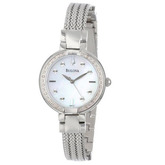 低价！Bulova 宝路华 天然真钻珍珠贝母时尚女表