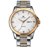 土豪金！天王 石英男士手表