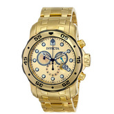 低价！Invicta因维克塔 男士80070 瑞士石英18K镀金表