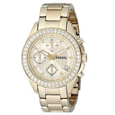 史低！Fossil 女士ES2683 Decker 不锈钢手表