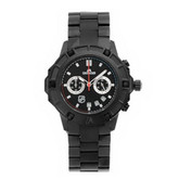 全网好价！励柏艾顿 黑钢防水时尚运动石英男士手表