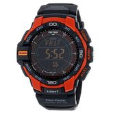 三重感应器！CASIO 卡西欧 PRG-270-4CR 男款登山表