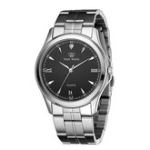 全网好价！Tianwang/天王 精钢商务复古石英男士手表