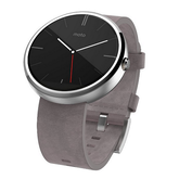 再降！Motorola Moto360智能手表 灰色皮表带款