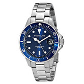 亮骚水鬼！Stuhrling/斯图灵 男士钢带潜水石英男士手表