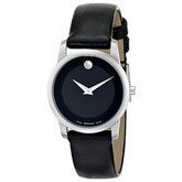 经典优雅！Movado 0606503 摩凡陀博物馆女士石英手表
