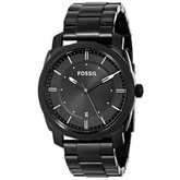 酷感十足！ Fossil FS4775 化石男士黑色全钢石英手表