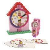 好价！LEGO时间导师系列9005039女孩手表/建筑钟/游戏卡片套装