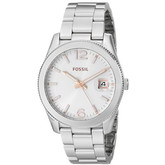 史低！Fossil ES3728  化石女士时尚全钢石英手表