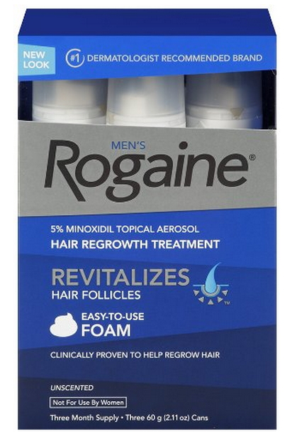 防脱生发rogaine落健5米诺地尔生发泡沫3瓶装